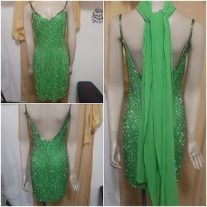 Vintage Black Tie Oleg Cassini Cocktail Dress